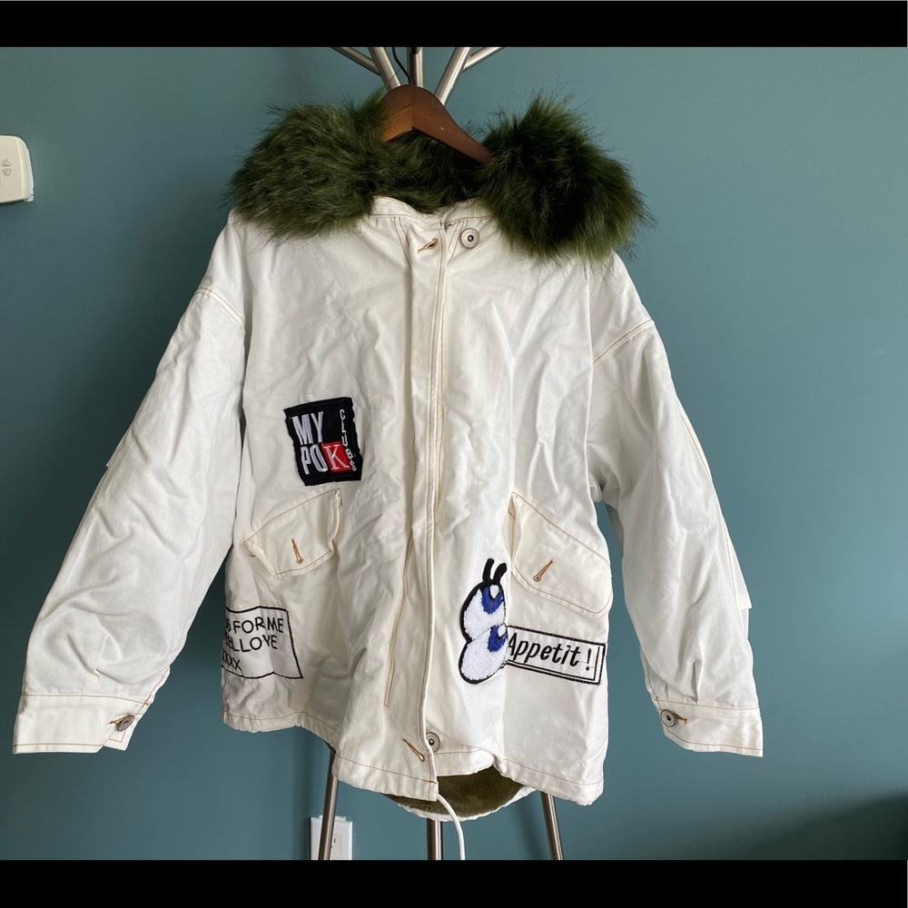 Oversized faux fur parka jacket - Picture 7 of 13